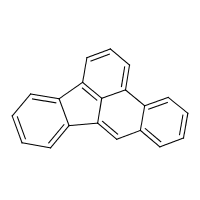 Benzo(b)fluoranthene formula graphical representation