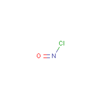 Nitrosyl chloride formula graphical representation