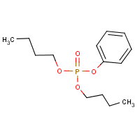 Dibutyl phenyl phosphate formula graphical representation