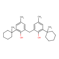 2,2'-Methylenebis(4-methyl-6-(1-methylcyclohexyl)phenol) formula graphical representation