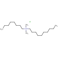 Decyl dimethyl octyl ammonium chloride formula graphical representation