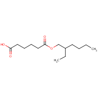 Mono(2-ethylhexyl) adipate formula graphical representation