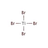 Titanium tetrabromide formula graphical representation