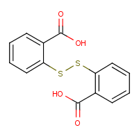 2,2'-Dithiodibenzoic acid formula graphical representation