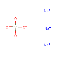 Sodium orthovanadate formula graphical representation
