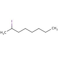 sec-Octyl iodide formula graphical representation
