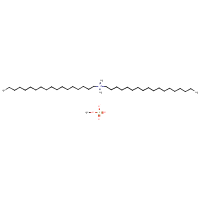 Dimethyldi(octadecyl)ammonium methyl sulfate formula graphical representation