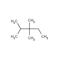 2,3,3-Trimethylpentane formula graphical representation