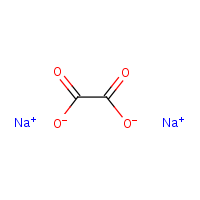 Sodium oxalate formula graphical representation