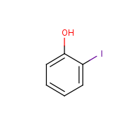 o-Iodophenol formula graphical representation