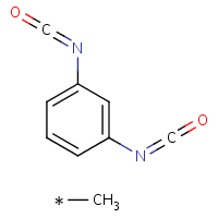 Toluene diisocyanate formula graphical representation