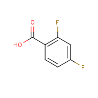2,4-Difluorobenzoic acid formula graphical representation