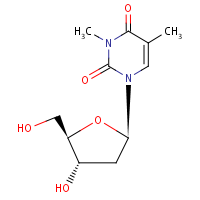 Methylthymidine formula graphical representation