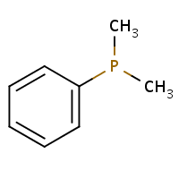 Dimethylphenylphosphine formula graphical representation