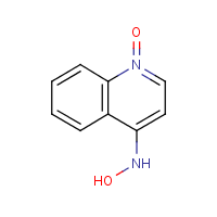 4-Hydroxyaminoquinoline-1-oxide formula graphical representation