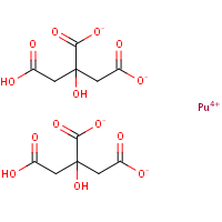 Plutonium citrate formula graphical representation