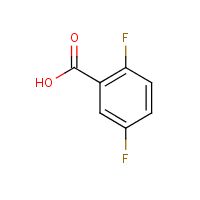 2,5-Difluorobenzoic acid formula graphical representation