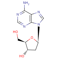 2'-Deoxyadenosine formula graphical representation