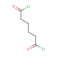 Hexanedioyl dichloride formula graphical representation