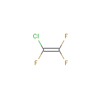 Trifluorochloroethylene formula graphical representation