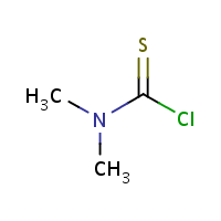 Dimethylthiocarbamoyl chloride formula graphical representation