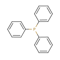 Triphenylphosphine formula graphical representation