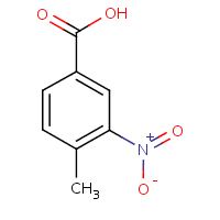 4-Methyl-3-nitrobenzoic acid formula graphical representation