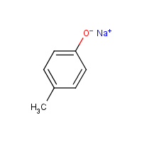 Sodium p-methylphenolate formula graphical representation