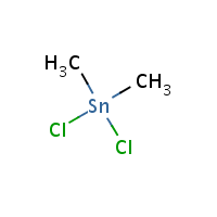 Dimethyltin dichloride formula graphical representation