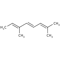 trans,trans-2,6-Dimethyl-2,4,6-octatriene formula graphical representation