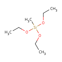 Methyltriethoxysilane formula graphical representation
