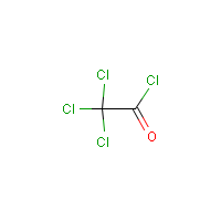 Trichloroacetyl chloride formula graphical representation