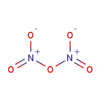 Nitrogen pentoxide formula graphical representation
