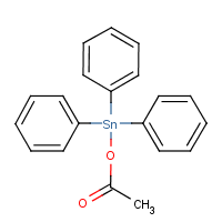 Triphenyltin acetate formula graphical representation