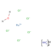 Ammonium aquochlororuthenite formula graphical representation