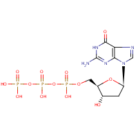 Deoxyguanosine triphosphate formula graphical representation