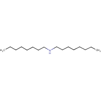 Dioctylamine formula graphical representation