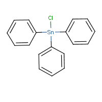 Triphenyltin chloride formula graphical representation