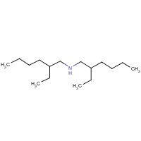 Di-(2-ethylhexyl)amine formula graphical representation