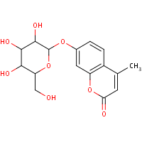 Methylumbelliferyl-alpha-D-mannopyranoside formula graphical representation
