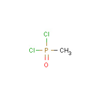 Methyl phosphonic dichloride formula graphical representation