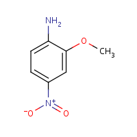 2-Methoxy-4-nitroaniline formula graphical representation