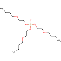 Tri(2-butoxyethyl) phosphate formula graphical representation