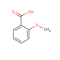 2-Methoxybenzoic acid formula graphical representation