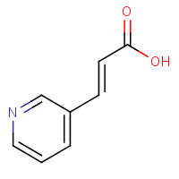3-Pyridylacrylic acid formula graphical representation