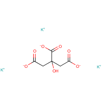 Tripotassium citrate formula graphical representation