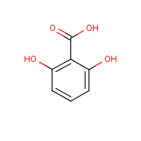 2,6-Dihydroxybenzoic acid formula graphical representation