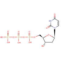 Deoxyuridine triphosphate formula graphical representation