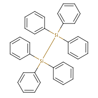 Hexaphenyldisilane formula graphical representation