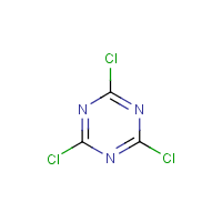 Cyanuric chloride formula graphical representation
